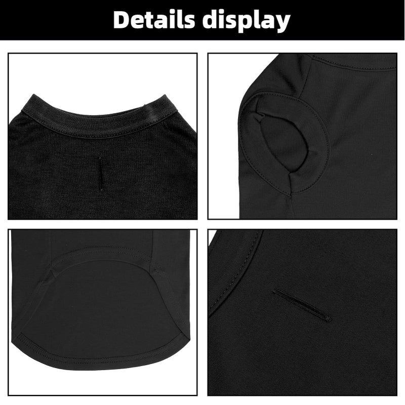 BINGPET Security Dog Shirts,Soft Cotton Puppy Tshirt,Breathable Lightweight Dog Costumes Tank Top Vest,Machine Washable Stretchy Clothes for Small Medium Large Dogs Boy Girl - Image 5